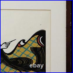 0825a Yoshitoshi Mori /Kappazuri Signed 1975 Woodblock Print Art
