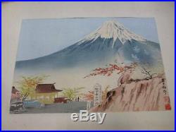 16-480 Tomikichiro Japanese Mt. FUJI Woodblock print 36 prints Hasui school