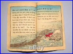 1886 Japanese Original Woodblock Print Crepe Book the Hare of Inaba