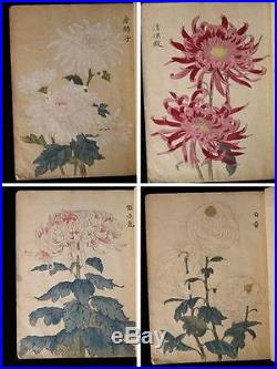 1893 Meiji Japanese woodblock print book No1 hasegawa keika HYAKUGIKU Original