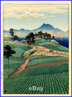 1922 Kawase Hasui Amakusa /300 Made Original Japanese Woodblock Print PRE-QUAKE