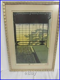 1962 Original Shiro Kasamatsu Interior Japanese Wood Block Woodblock #33/100