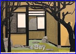 1972 KIYOSHI NAGAI Japanese Color Woodblock QUIET DAY Signed