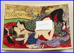 19thC japan fine Japanese'pillow book' erotic woodblock prints