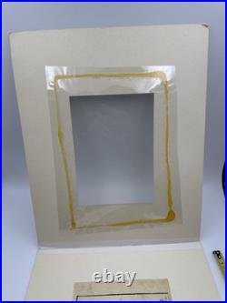 19th C. Japanese Woodblock Print Sanchosai Yamato Meisho Zue Deer & Monks