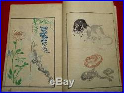 1-5 Japanese ehon Keisai 5 Woodblock print BOOK