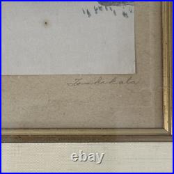 2 Vintage Japanese Woodblock Prints by Toshikata & Unknown Matching Frames 12x18