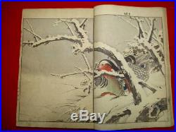3-30 Big book KEINEN4 bird Japanese Woodblock print BOOK