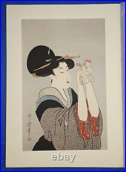 A Beauty Woodblock Print By Utamaro (1750 1806)