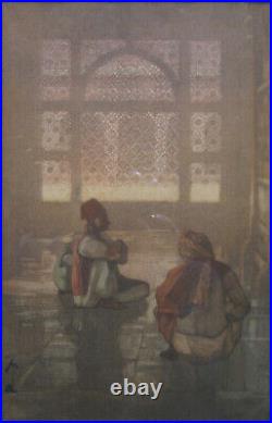 A Window in Fatehpur-Sikri original woodblock by Hiroshi Yoshida (1876-1950)