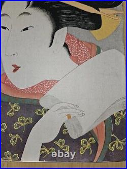 After Utamaro Vintage Japanese Woodblock Print