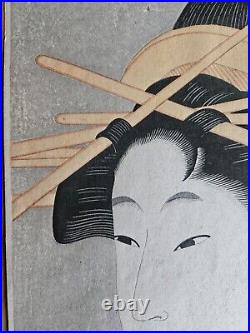 After Utamaro Vintage Japanese Woodblock Print
