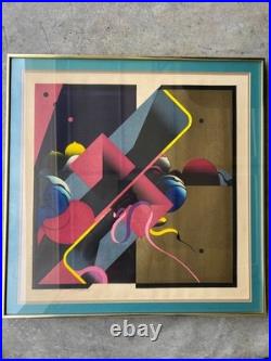 Akira Kurosaki Woodblock Print'Closed Room #5' 1971 Edition 10/30