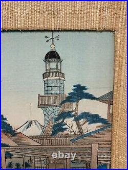 An Antique Japanese Framed Woodblock Print