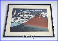 An Antique Woodblock Print By Hokusai Views Mount Fuji Fine Wind Clear Morning