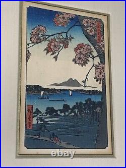 Ando Utagawa Hiroshige Woodblock Print 100 Famous Views of Edo No. 35 Sumidagawa