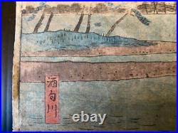 Ando hiroshige woodblock print original
