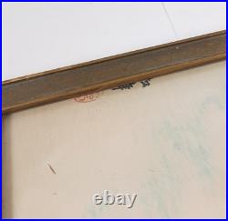 Antique Japanese Suzuki Shonen Mountain village in the snow Woodblock Print