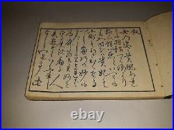 Antique Japanese Woodblock Print Book Bronze Lacquer Tsuba Design