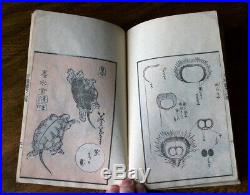 Antique Japanese Woodblock Print Book Katsushika Taito II Banshoku zuk