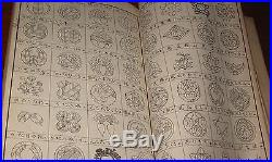 Antique Japanese Woodblock Print Book of Mon Family Crests ect