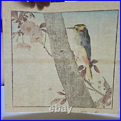 Antique Japanese woodblock print original Seiko