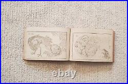 Antique Katsushika Hokusai Picture Album of Fine Arts Woodblock Print Book