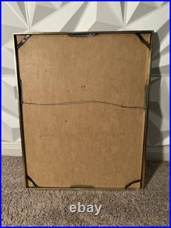 Antique Utagawa Kunisada Japanese Woodblock Print Frame 17x20