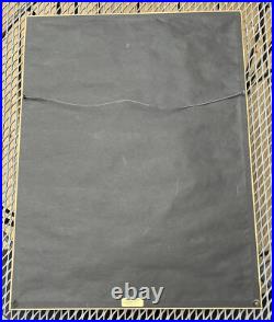 Antique Woodblock Print Utagawa Hiroshige Night Rain At The Pillow Bridges