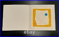 C1970 Modernist Japanese Woodblock Print Love by Haku Maki 220/250