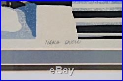 CLIFTON KARHU Woodblock Print Signed & Titled Nara Snow 1984 #5/100