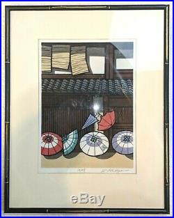CONTEMPORARY PENCIL SIGNED Japanese WOODBLOCK PRINT by Katsuyuki Nishijima