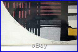 Clifton Karhu THE GATE 89 /100 1976 Original Japanese Woodblock Print framed