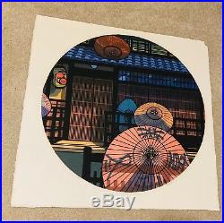 Clifton Karhu Woodblock Print, 42/100, Morning In Gion 1984, Signed Authentic