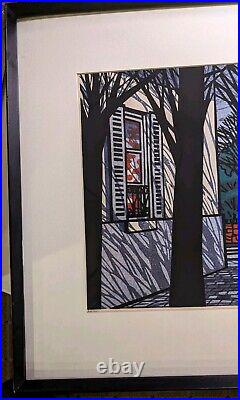 Clifton Karhu Woodblock Print Near Montmartre 24/60