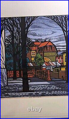 Clifton Karhu Woodblock Print Near Montmartre 24/60