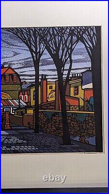 Clifton Karhu Woodblock Print Near Montmartre 24/60