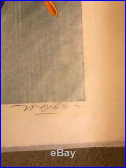 Color Woodblock Japanese paper Jim Monson Yin Yang Kite Proof 16/50 Large piece