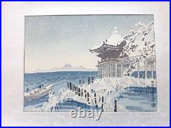 EIICHI KOTOZUKA UCHIDA FOUR SEASONS OF NIKKO JAPANESE WOODBLOCK PRINTS v/g