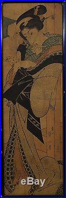 Eizan Kikugawa (Japanese, 1787-1867) Geisha Original Woodblock Print
