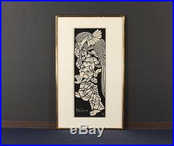 En0604crSw Japanese woodblock print Kappazuri Mori Yoshitoshi Figure 36/70