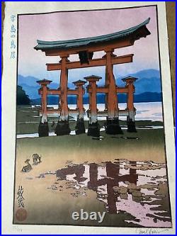 Fine Art Binnie Japanese Wood Block Print On Paper 35/100 Torii Gate