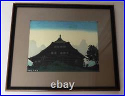 Framed Vtg Mitsuhiro Unno Pencil Signed Ltd Ed 22/100 Japanese Woodblock Print