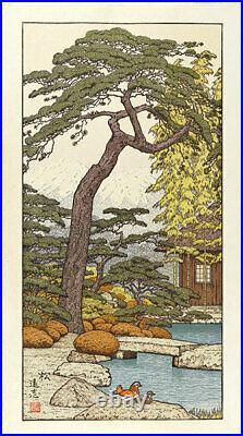 Friendly Garden Woodblock Prints All 3 Pine, Bamboo And Plum trees Toshi Yoshida