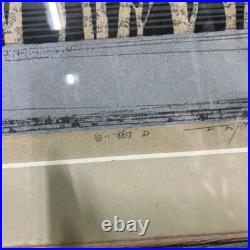 Fumio Fujita White Trees D Japanese Woodblock Print Framed Signed ED Numbered