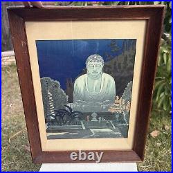 Gihachiro Okuyama The Great Buddha in Kamakura Woodblock Print