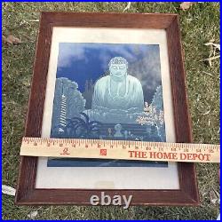 Gihachiro Okuyama The Great Buddha in Kamakura Woodblock Print