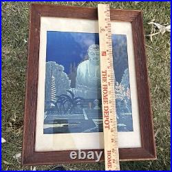 Gihachiro Okuyama The Great Buddha in Kamakura Woodblock Print