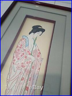 Goyo Hashiguchi Women Limited Woodblock Print Beauty in Long Undergarment Ukiyoe