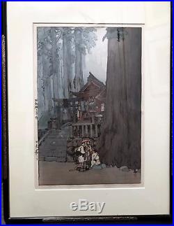 HIROSHI YOSHIDA (1876-1950) Misty Day in Nikko, Japanese Woodblock Print